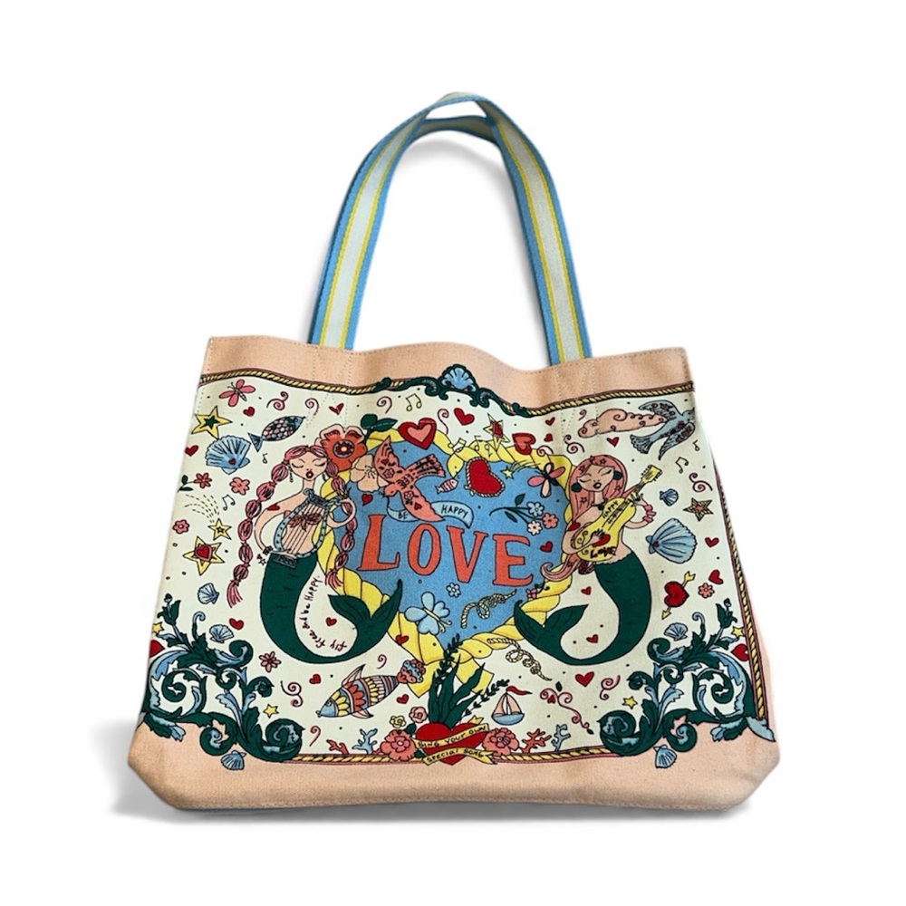 Brighton Mermaid Sirenโs Song Canvas Limited Edition Fashionista Tote